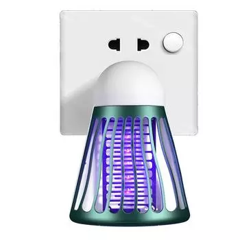 Новый USB-убийца от комаров с прямой вставкой, домашняя электрическая лампа от комаров, диспенсер от комаров, полностью автоматический отлов и ловля комаров в спальне зелёный