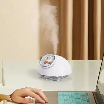 Новый USB ультразвуковой увлажнитель воздуха с цветной подсветкой для офиса, дома, автомобиля, настольного мини-увлажнителя воздуха белый