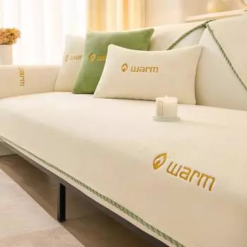 Новый утолщенный теплый бархатный чехол для дивана, Нескользящий чехол для дивана, подушка, плюшевый чехол для защиты мебели для гостиной, разные размеры 70x70