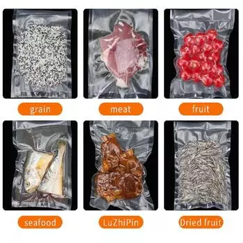Новый вакуумный упаковщик Бытовой черный вакуумный упаковщик для продуктов 100-240В