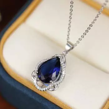 Новый великолепный кулон с кубическим цирконием, ожерелье для женщин, годовщина свадьбы, вечеринка, темпераментный женский аксессуар, модные украшения 45cm