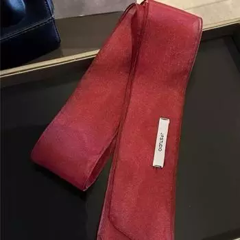 Новый весенне-летний прозрачный длинный шарф-лента повязка на голову женская мода стиль острой девушки Y2K украшение для вечеринки узкий шарф