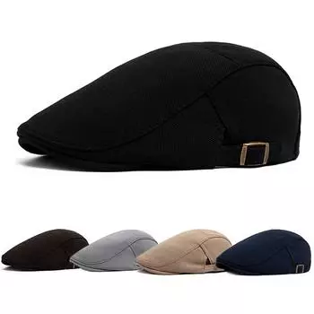 Новый весенне-осенний берет для мужчин с рисунком ананаса из ткани, повседневная винтажная кепка газетчика, женская козырек, модная ретро-плоская кепка, регулируемая One Size