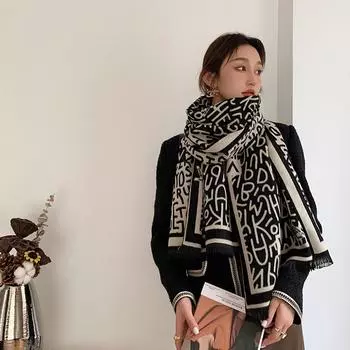 Новый весенне-осенний квадратный шарф из искусственного хлопка и пеньки, женский универсальный стиль, модный шарф, многофункциональный платок для волос 190 * 65cm