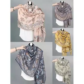 Новый весенне-осенний квадратный шарф из искусственного хлопка и пеньки, женский универсальный стиль, модный шарф, многофункциональный платок для волос 180*90cm