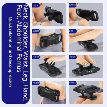 Новый вибрационный массажный пистолет, многофункциональный электрический массажер, носилки, релаксация мышц, декомпрессия, оборудование для фитнеса
