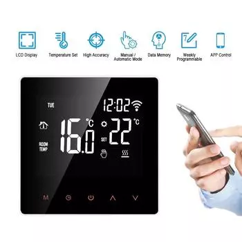 Новый WiFi Smart Thermostat Электрический Отопление Водогрейный Газовый Котел Температуры Пульт Дистанционного Управления Работает с Alexa,Google Home