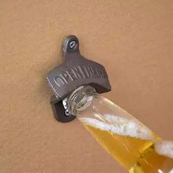 Новый винтажный антикварный домашний кухонный настенный бар, стеклянная открывалка для бутылок пива, подарок (цвет: медь)