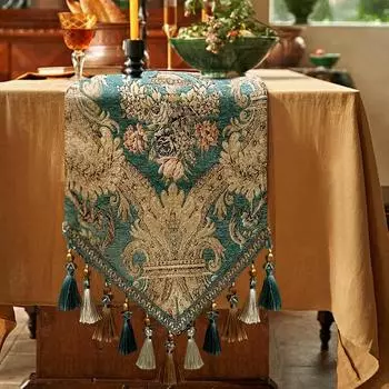 Новый винтажный роскошный настольный флаг, хит продаж, скатерть для гостиной в сельском стиле, европейский высококачественный пылезащитный журнальный столик, полотенце, чехол для ТВ-шкафа 32*160cm