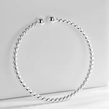 Новый витой браслет из бисера, модный индивидуальный браслет, оптовая продажа, серебряные украшения, подарок на день рождения Adjustable size