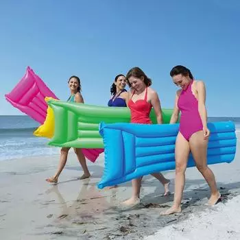 Новый водный гамак, кресло, надувной плавающий матрас для плавания, кольцо для морского плавания, игрушка для бассейна, вечеринки, шезлонг... 183cm*70cm жёлтый