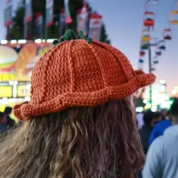 Новый вязаный крючком платок на голову с боковой завязкой, модный и универсальный капюшон для взрослых adult 57-59cm