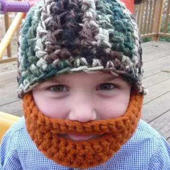 Новый вязаный крючком платок на голову с боковой завязкой, модный и универсальный капюшон для взрослых children 50-54cm