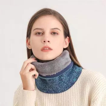 Новый вязаный нагрудник для мужчин и женщин, осенне-зимний шейный платок, утолщенный теплый шарф, модная лыжная маска, шейный платок с кольцом, глушитель Bufanda 24cmX21cm