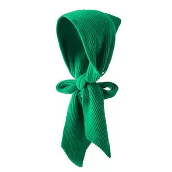 Новый вязаный плащ-шаль с капюшоном женский однотонный универсальный шарф модный плечевой с ветровкой