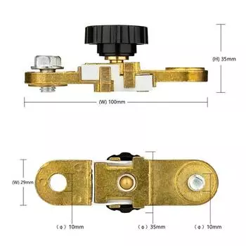 Новый выключатель массы, изолятор, главный выключатель DC12V, подходит для авто, автомобиля, дома на колесах, квадроцикла