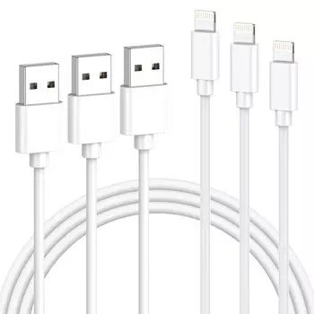 Новый выпуск кабеля для зарядки iPhone, оригинальный кабель Lightning из 3 частей, кабель для зарядки iPhone, кабель для зарядки iPhone, совместимый с iPhone Pro [сертифицировано MFi]