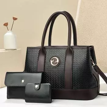 Новый высокий уровень внешнего вида, рельефная строчка, столь убедительная, передовое чувство трех наборов дизайна, сумка через плечо, универсальная женская сумка .
