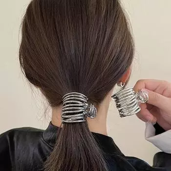 Новый высокий зажим для хвоста для женщин, модные металлические коготь для волос, зажимы для девочек, заколки, изысканная фиксированная шпилька, зажим для волос, аксессуары для волос, головной убор, подарок чёрный