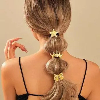 Новый высококачественный аксессуар для волос из нержавеющей стали с бантом в виде хвостика, модный женский высокоэластичный ободок в подарок one size