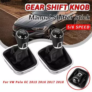 Новый высококачественный чехол для Volkswagen VW Polo 6C 2015 2016 2017 2018 5 6 скоростной рычаг переключения передач, пылезащитный чехол для багажника, кожаный костюм, часть