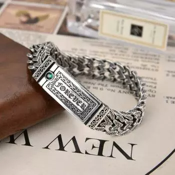 Новый высококачественный европейский и американский стиль изысканный браслет в форме сердца с узором из травы Тан, плетеное украшение 18CM