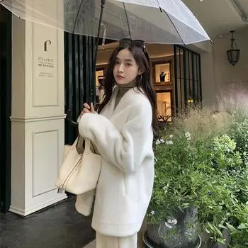 Новый высококачественный искусственный мех норки мягкий и свободный, тонкий, теплый и универсальный, а также шуба для женщин. S