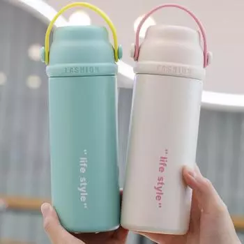 Новый высококачественный термос из нержавеющей стали, вакуумная чашка большой емкости для чая, портативная подарочная чашка 500ml