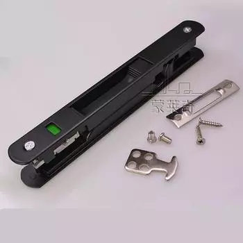 Новый замок для раздвижных окон 90 типа без ключей, для внутренней подвесной раздвижной двери, встроенный замок-крючок, невидимый, для перемещения окна, набор замков