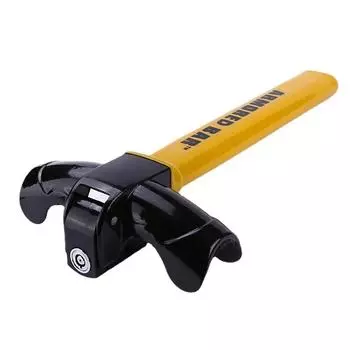 Новый замок на руль автомобиля универсальный прочный нержавеющий замок противоугонная защита автомобиля поворотный усилитель безопасности автомобиля