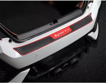 Новый Защитник Заднего Бампера Багажника Автомобиля Защита от Царапин Нескользящая Накладка Спортивный Стиль Резина