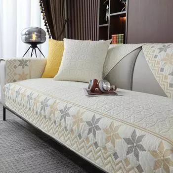 Новый защитный чехол для дивана в богемном стиле для гостиной, эластичный диван, подушка, коврик, чехлы для диванов, утолщенный плюшевый стул, диван, полотенце, домашний декор 30x50cm pillowcase грязно-белый