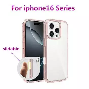 Новый защитный чехол для кнопки камеры iPhone 16Pro, акриловый прозрачный чехол для iPhone 16, iPhone 16 Plus, iPhone 16 Pro Max, функция кнопки камеры Nimble for iPhone 16Pro прозрачный