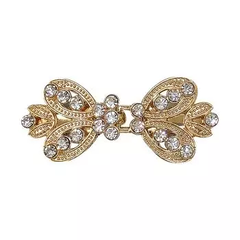 Новый зажим для свитера со стразами, пряжка для накидки из сплава, зажим для воротника, зажим для шарфа, европейский и американский зажим для талии, фиксированная брошь One Size золотой