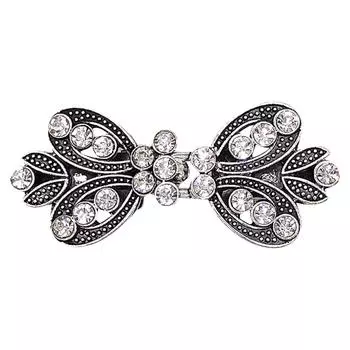 Новый зажим для свитера со стразами, пряжка для накидки из сплава, зажим для воротника, зажим для шарфа, европейский и американский зажим для талии, фиксированная брошь One Size