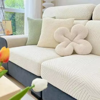 Новый жаккардовый чехол для дивана, эластичный однотонный чехол для подушки на сиденье дивана, защита для мебели, защита от пыли, угловая секция, чехол для гостиной Headrest cushion(S)