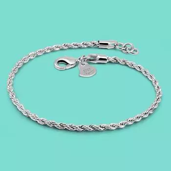 Новый женский браслет из стерлингового серебра 925 пробы, 19 см, сингапурская витая цепочка, нейтральное серебро 925, ювелирные изделия, подарок на день рождения