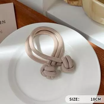 Новый женский кофейного цвета ободок для волос с китайским узлом, аксессуары для волос, резинки для волос для хвостика, эластичные резинки для волос для девочек, веревка для волос