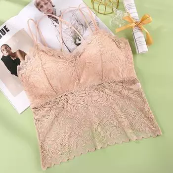 Новый женский комплект кружевного бюстгальтера с полным кружевом со съемными вкладышами. Сексуальная летняя одежда. Удобный и красивый дизайн спины. Бюстгальтер L