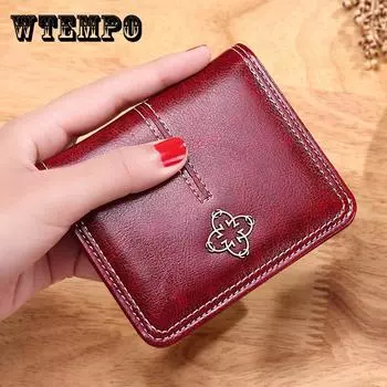 Новый женский короткий кошелек Европейский и американский ретро кошелек Zero Wallet Wallet Wallet