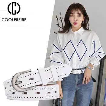 Новый женский ремешок из натуральной кожи, однотонная пряжка, повседневный модный стиль, дизайнерский ремень высшего качества, роскошный женский ремень LB2225 China&105CM белый