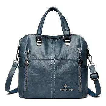 Новый женский рюкзак большой вместимости, модный, универсальный, повседневный, простой, ретро, на одно плечо, с перекрестными скользящими петлями