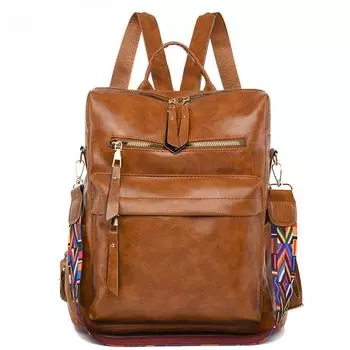 Новый женский рюкзак, высококачественный кожаный рюкзак, многофункциональные сумки через плечо, школьные сумки для девочек-подростков