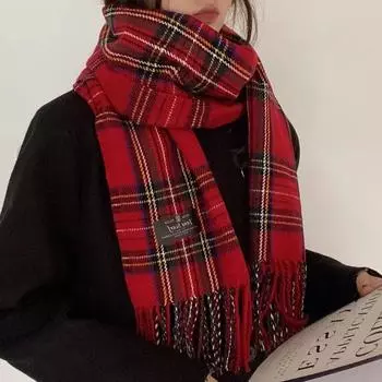 Новый женский шарф зимний подарок на день рождения имитация кашемира воротник утолщенный теплый и холодный модный 70*180cm