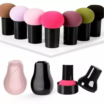 Новый женский спонж для макияжа Mushroom Head Powder Puff Cosmetic Puff Foundation Smooth Sponge Beauty Makeup Accessories