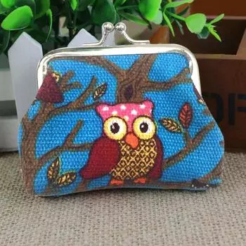 Новый женский стиль леди маленький кошелек Hasp сова кошелек клатч сумка L