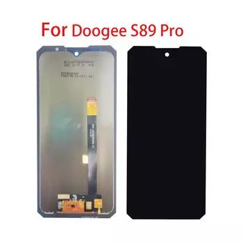 Новый ЖК-экран для Doogee S89 Pro, ЖК-дисплей, дигитайзер сенсорного экрана, полная замена в сборе чёрный