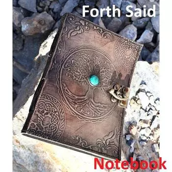 Новый журнал путешествий из кожи «Дерево жизни», блокнот для зарисовок, дневник, многоразовый журнал, студенческий блокнот, обложка для гостевой книги, подарки. Блокнот. 7 x 5 in