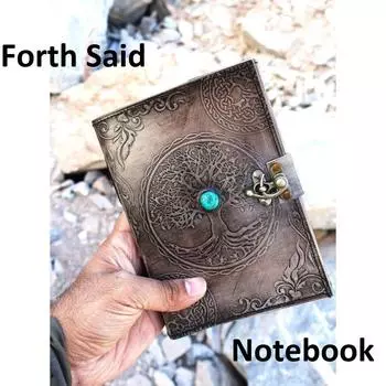 Новый журнал путешествий из кожи «Дерево жизни», блокнот для зарисовок, дневник, многоразовый журнал, студенческий блокнот, обложка для гостевой книги, подарки. Блокнот. 7 x 5 in