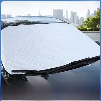 Новый зимний автомобильный утолщенный снежный щиток для защиты от замерзания, магнитная передняя половина крышки с алюминиевой пленкой, универсальная посадка Impulse snow guard 7468